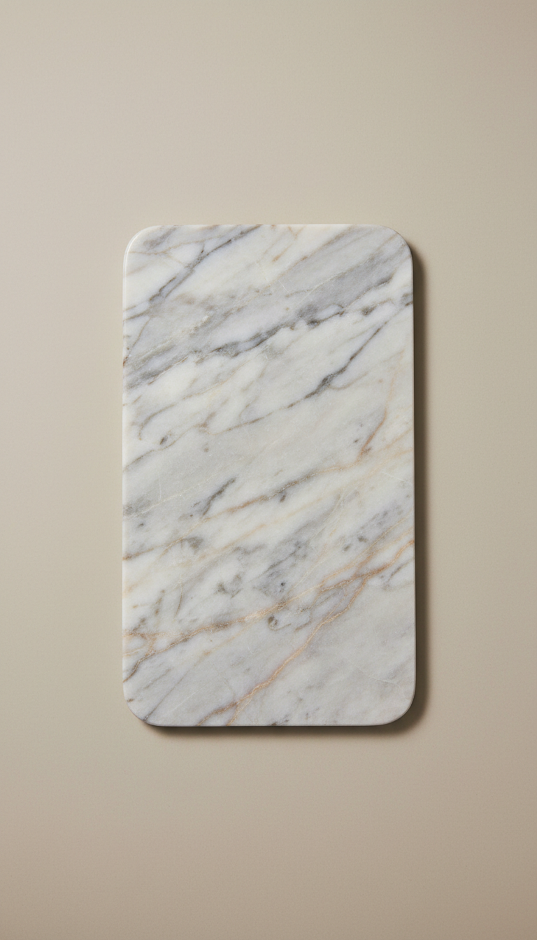 Marble Serving Board with Veined Finish