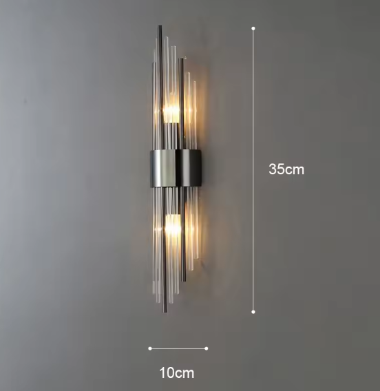 Luxury Gold LED Wall Lamp – Modern Indoor Wall Sconce for Living Room, Bedroom, Bedside, Hallway & Staircase Home Decor