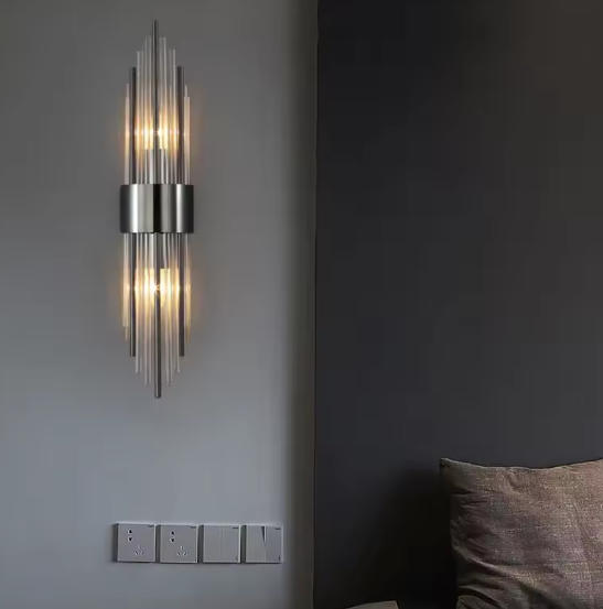 Luxury Gold LED Wall Lamp – Modern Indoor Wall Sconce for Living Room, Bedroom, Bedside, Hallway & Staircase Home Decor