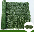 Artificial Ivy Leaf Fence Roll, Fake Green Leaf Privacy Screen, Faux Hedge Wall Panel, Garden Fence Cover, Outdoor Privacy Fence, UV Resistant Decorative Green Wall, Balcony Patio Backyard Lawn Landscaping Decor