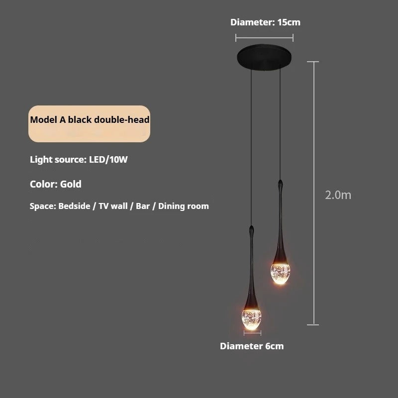 Luxury Crystal LED Chandelier Pendant Light – Modern Hanging Ceiling Lamp for Villa Staircase, Living Room, Dining Room, Bedroom, Hotel Lobby, Foyer, Entryway & Elegant Home Decor Lighting
