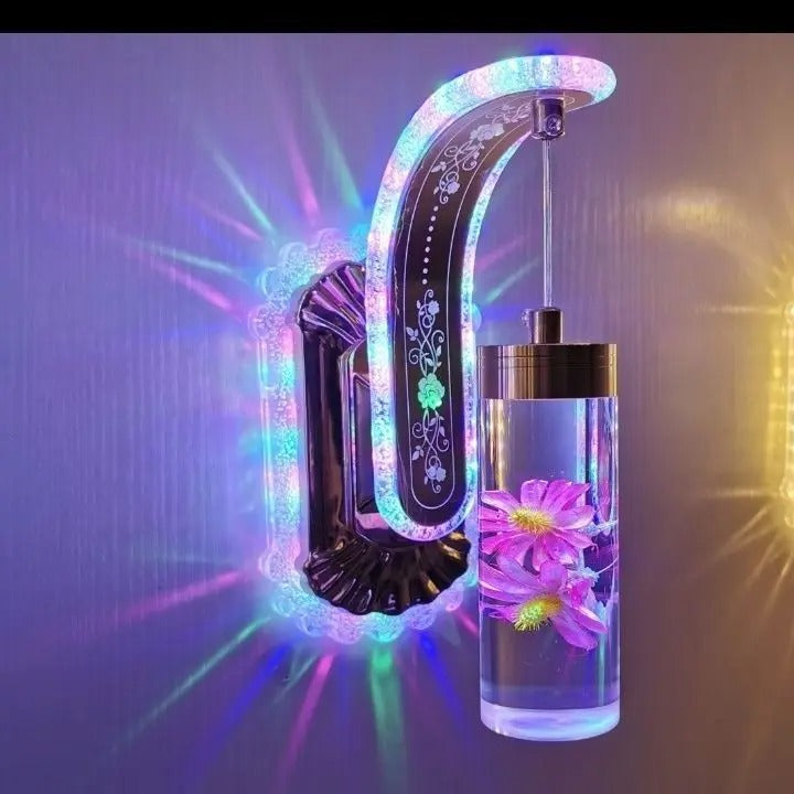 Modern Acrylic Floral LED Wall Lamp – Elegant Wall Sconce for Bedroom, Hallway, Staircase, Living Room & Luxury Home Deco