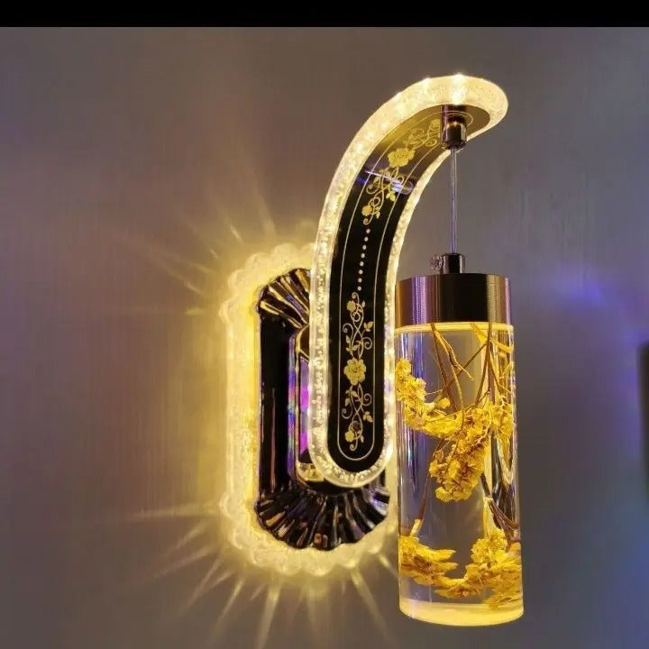 Modern Acrylic Floral LED Wall Lamp – Elegant Wall Sconce for Bedroom, Hallway, Staircase, Living Room & Luxury Home Deco