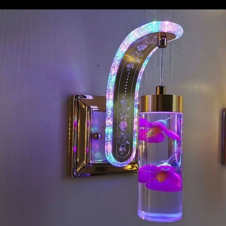Modern Acrylic Floral LED Wall Lamp – Elegant Wall Sconce for Bedroom, Hallway, Staircase, Living Room & Luxury Home Deco
