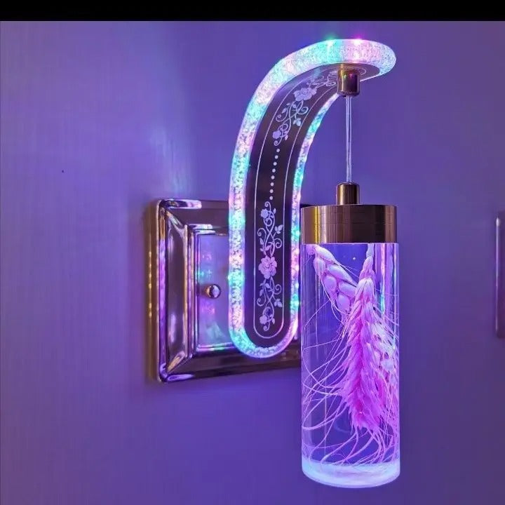 Modern Acrylic Floral LED Wall Lamp – Elegant Wall Sconce for Bedroom, Hallway, Staircase, Living Room & Luxury Home Deco