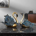 Luxury Swan Wine Rack Resin Sculpture – Elegant Wine Bottle Holder for Living Room, Dining Room, Wine Cabinet & Home Decor