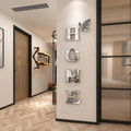 3D Mirror HOME Wall Sticker – Modern Acrylic HOME Sign for Entryway, Living Room, Hallway & Home Wall Decor