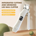 2-in-1 LED Light Pet Nail Clipper & Grinder – Dog & Cat Nail Trimmer with Nail File, Safe Professional Grooming Tool
