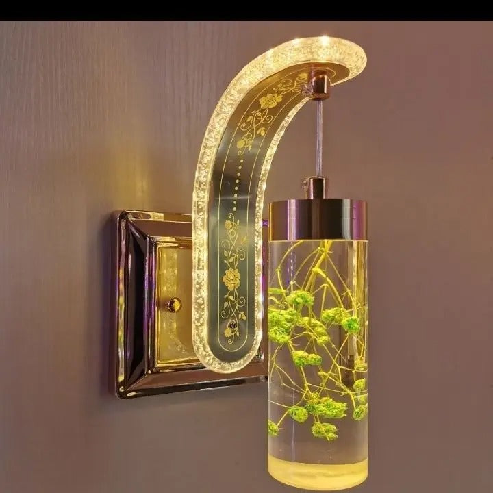 Modern Acrylic Floral LED Wall Lamp – Elegant Wall Sconce for Bedroom, Hallway, Staircase, Living Room & Luxury Home Deco