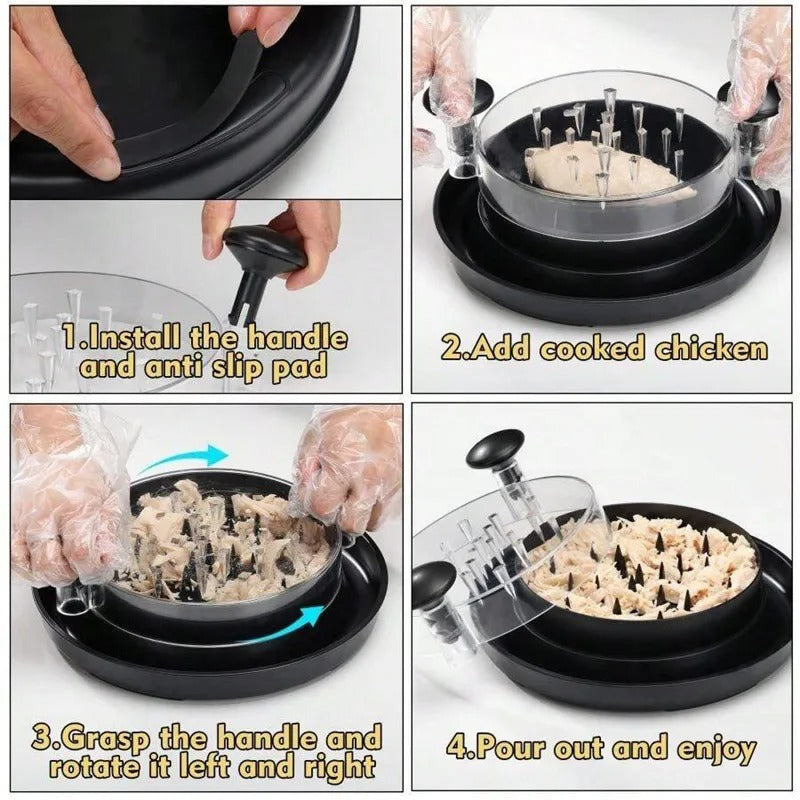 Chicken & Meat Shredder Tool – Reusable Hand-Pulled Shredding Gadget for Kitchen