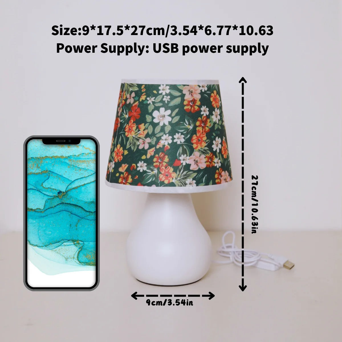 Minimalist Fabric Warm Light Desk Lamp – USB Switch Bedside & Study Decor Lamp