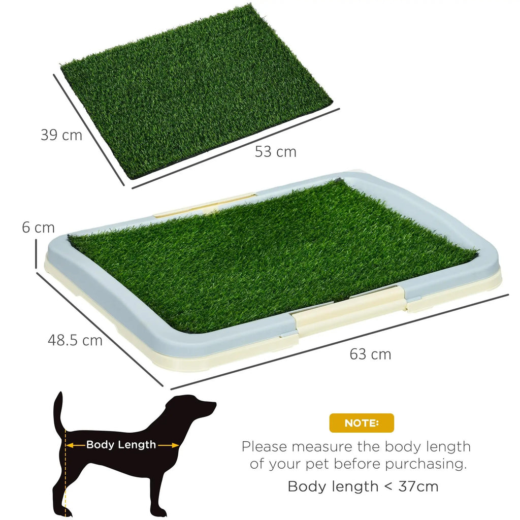 Puppy Training Pad with Artificial Grass – 3-Layer Portable Dog Toilet 63x48.5cm