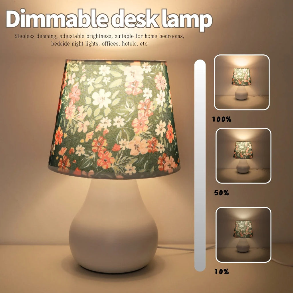 Minimalist Fabric Warm Light Desk Lamp – USB Switch Bedside & Study Decor Lamp