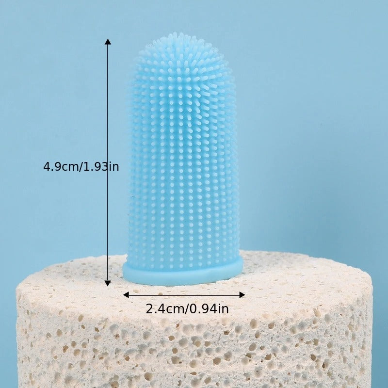 Pet Finger Toothbrush for Dogs & Cats – Ultra Soft Silicone Teeth Cleaning Brush for Puppies, Kittens & Oral Care Grooming