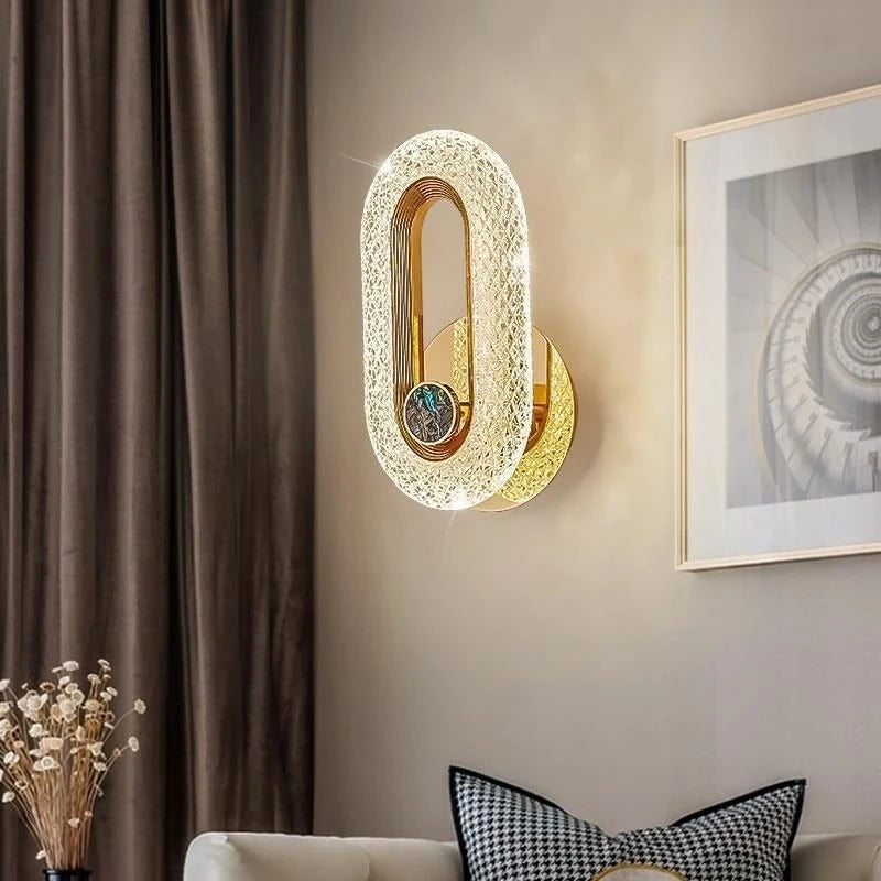 Modern Nordic LED Wall Lamp – Luxury Iron & Acrylic Wall Sconce for Bedroom, Living Room, Hallway, Bedside & Home Decor