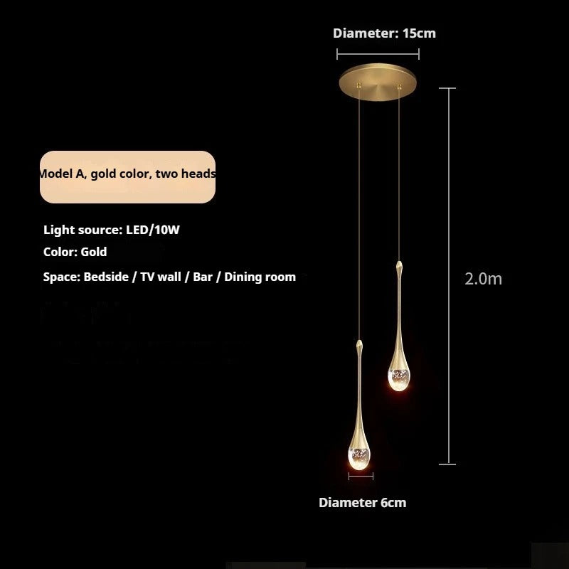 Luxury Crystal LED Chandelier Pendant Light – Modern Hanging Ceiling Lamp for Villa Staircase, Living Room, Dining Room, Bedroom, Hotel Lobby, Foyer, Entryway & Elegant Home Decor Lighting