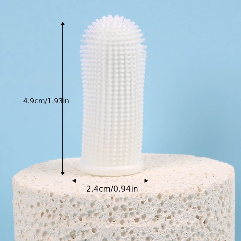 Pet Finger Toothbrush for Dogs & Cats – Ultra Soft Silicone Teeth Cleaning Brush for Puppies, Kittens & Oral Care Grooming