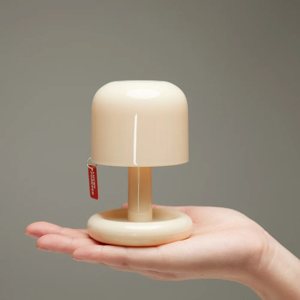 Modern Mushroom LED Table Lamp – Nordic Minimalist Night Light for Bedroom, Living Room, Coffee Bar, Desk & Home Decor